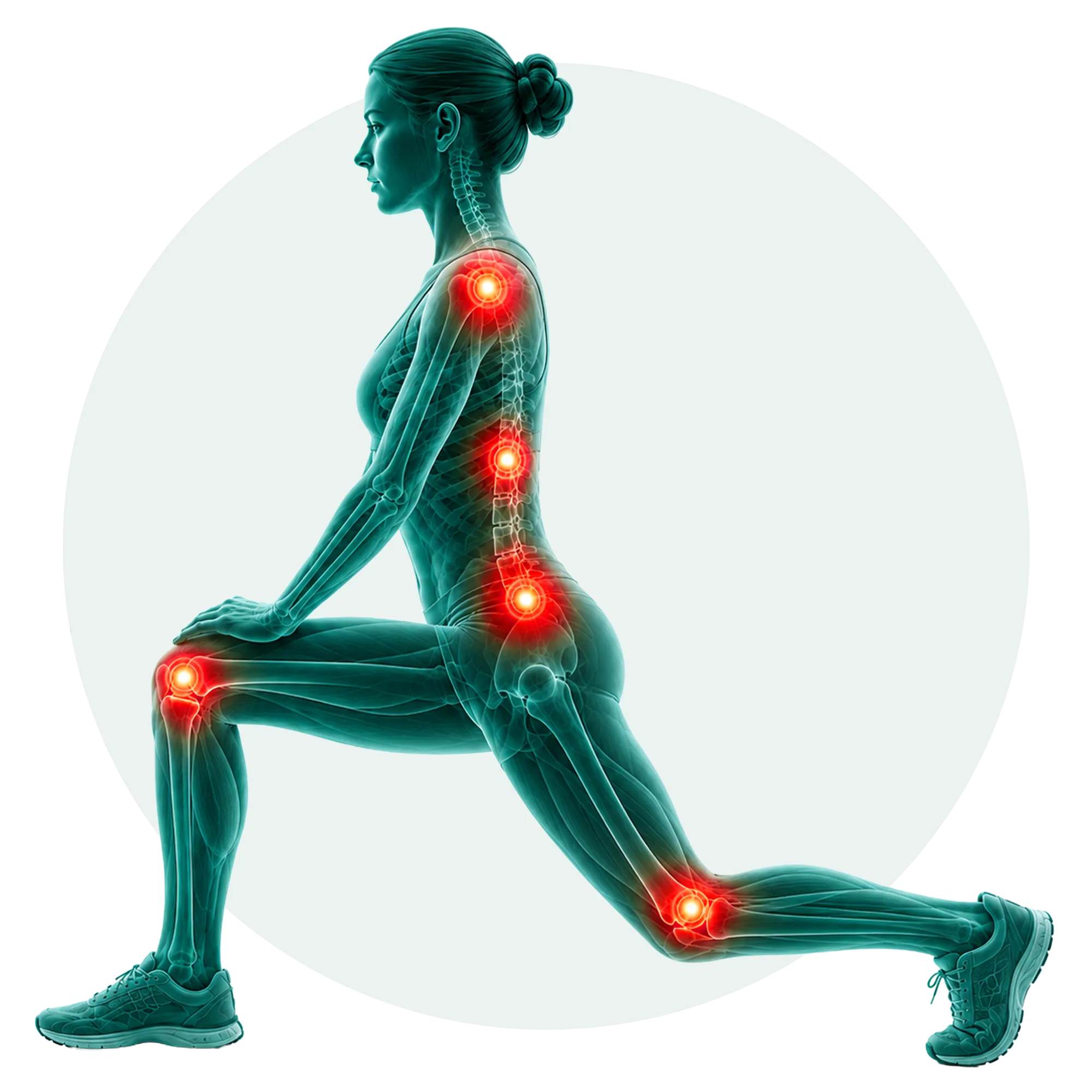 Interactive physiotherapy treatment areas